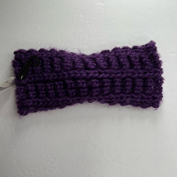Knotted Purple Passage Knitted Ear Muffs Ladies NEW - Picture 2 of 3